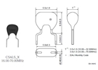 CSALS-X,進(jìn)口陶瓷諧振器,村田插件晶振